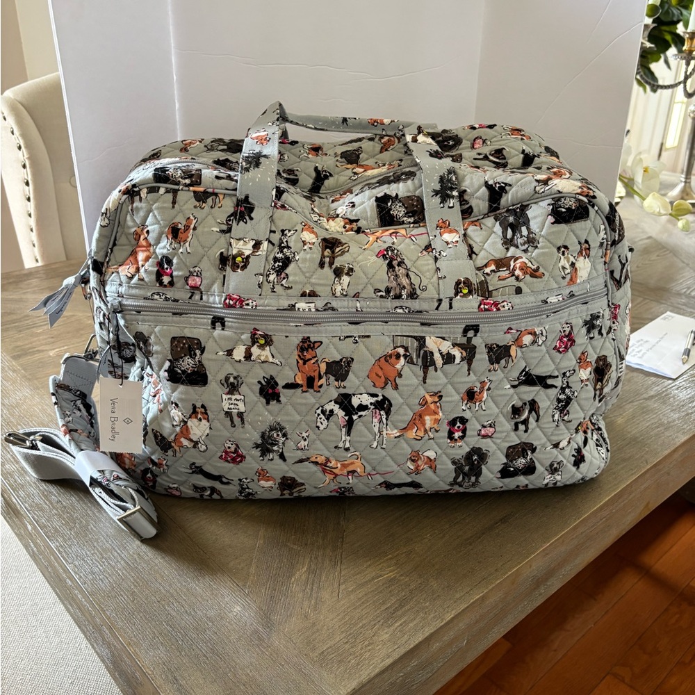 Dog Print Travel Bag